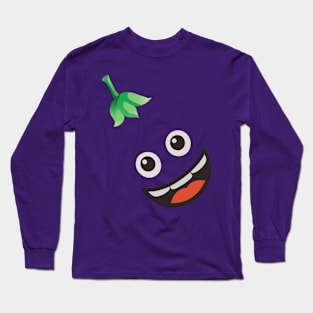 Look Im A Egg Plant! Aubergine, Brinjal Funny Long Sleeve T-Shirt